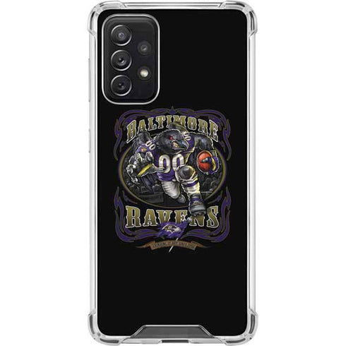 Liquid Blue NFL Baltimore Ravens Running Back Galaxy A72 5G Clear Case